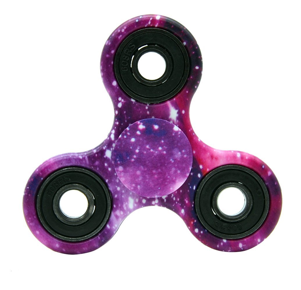 LUVVITT Fidget Spinner Premium Toy for Stress Relief and Focus - Galaxy