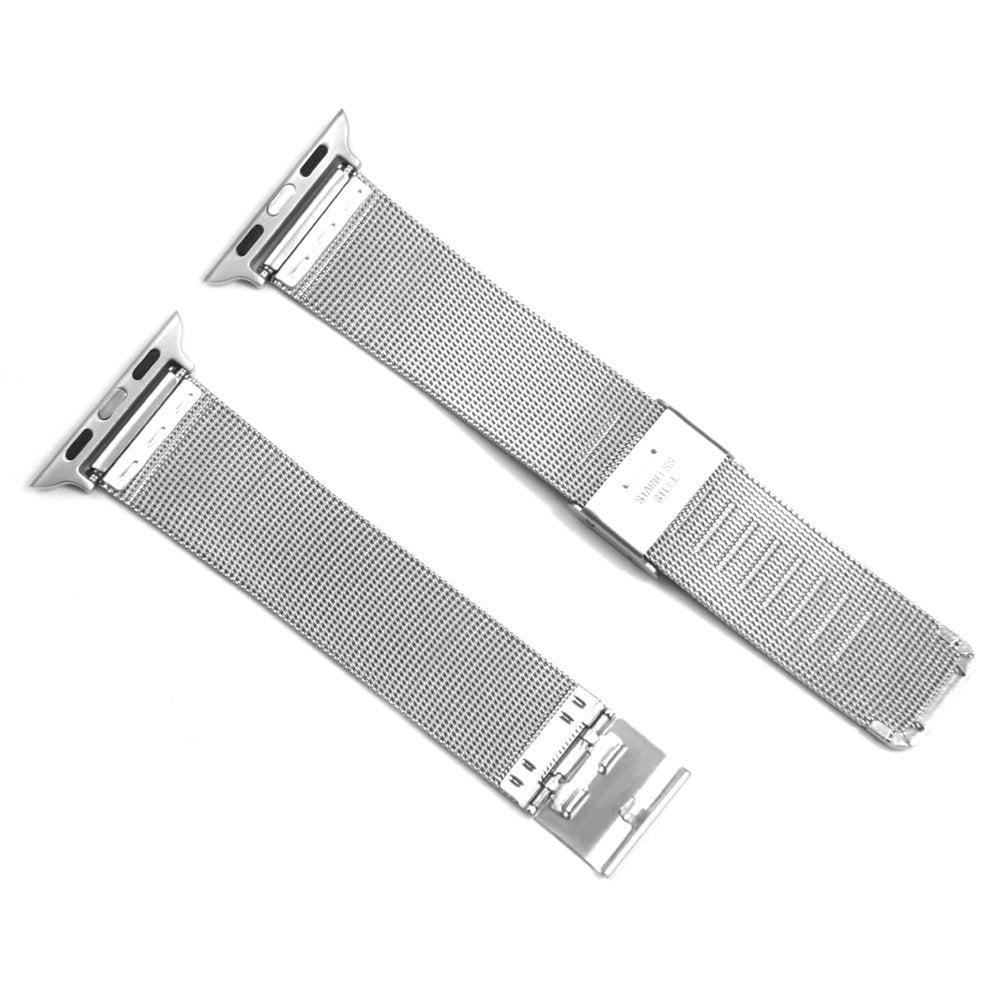 LUVVITT Stainless Steel Apple Watch Band Milanese Loop 42mm (LUV-1016) -Silver