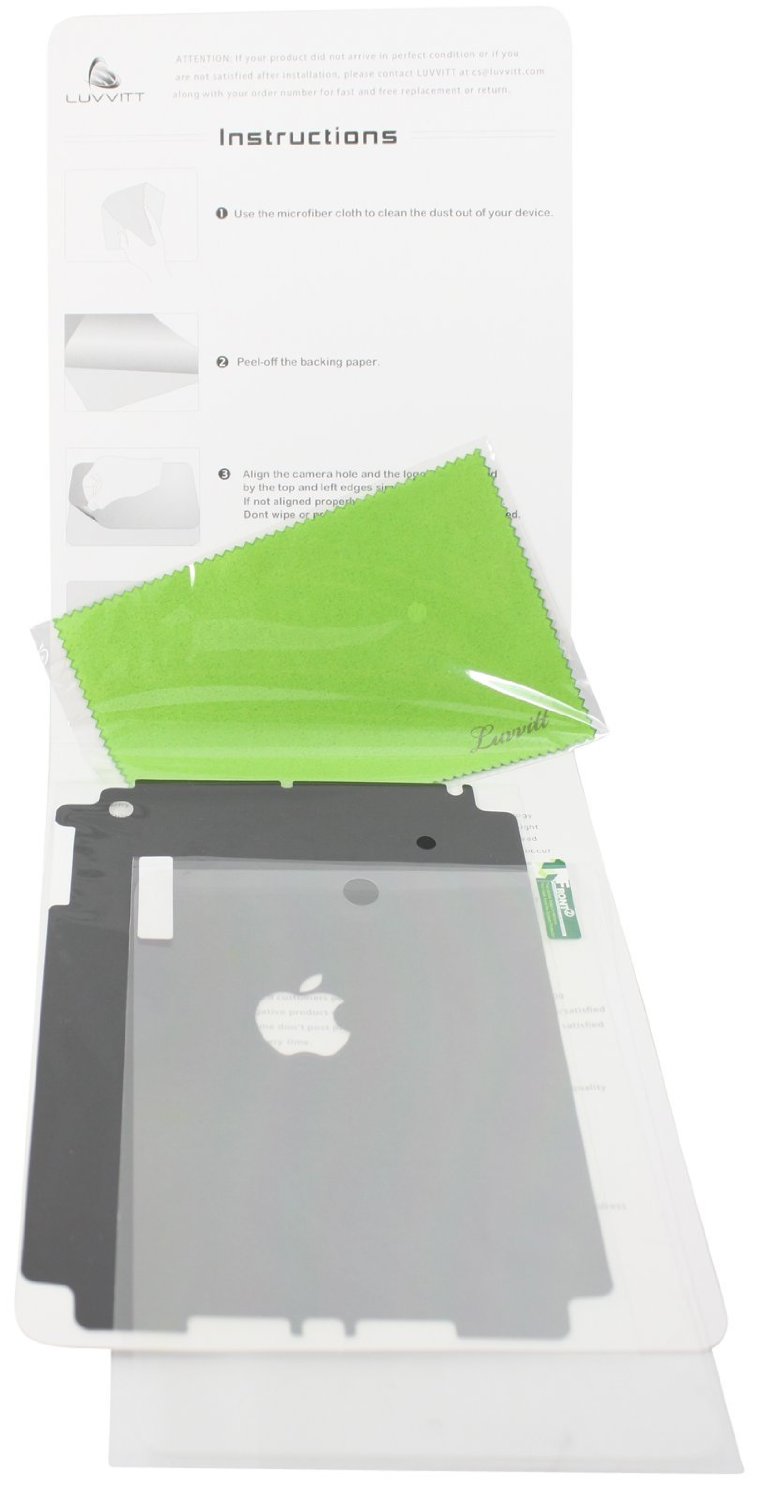 LUVVITT SILVERBACK Skin for iPad MINI - Black (with BONUS Screen Protector)
