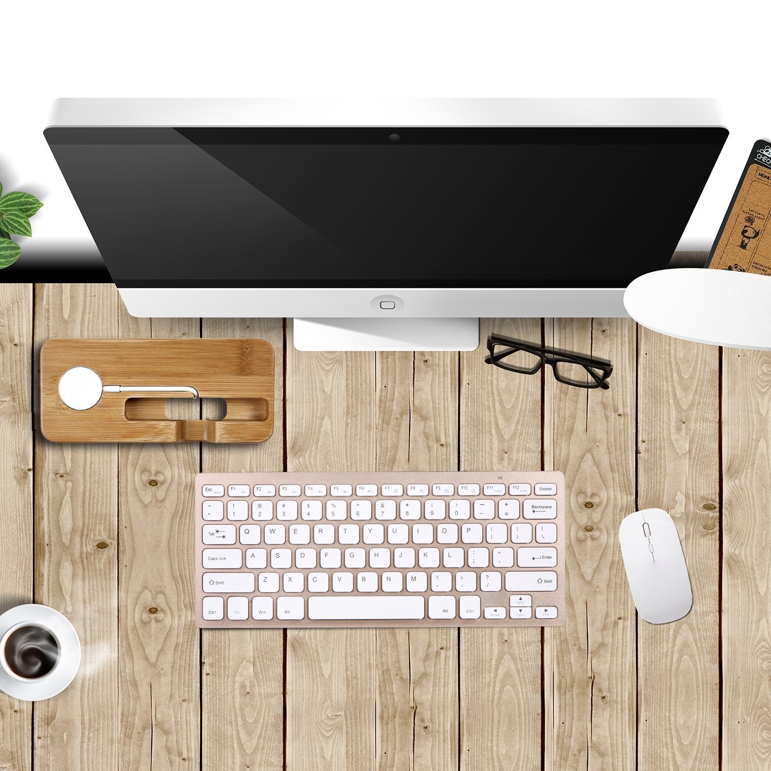 LUVVITT® Apple Watch Bamboo Wood Charging Stand / Docking Station (LUV-1033)