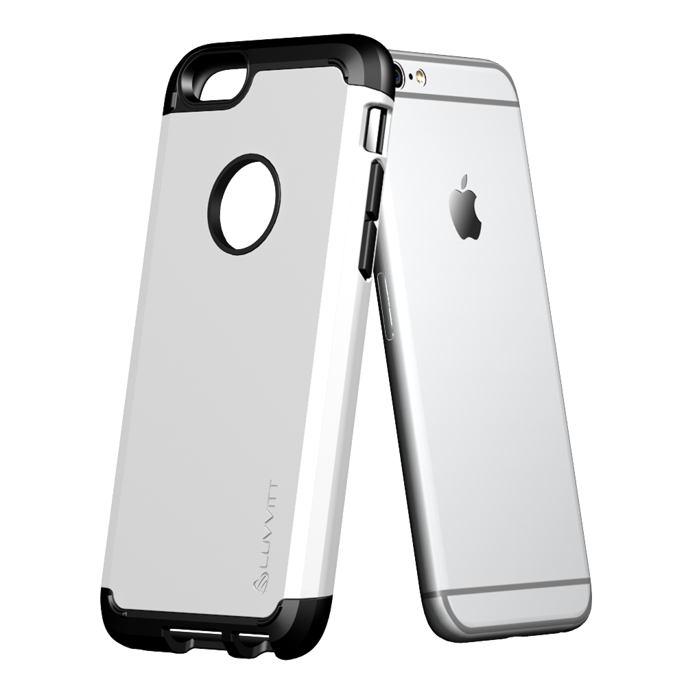 LUVVITT ULTRA ARMOR iPhone 6 / 6S Case | Dual Layer Back Cover - White