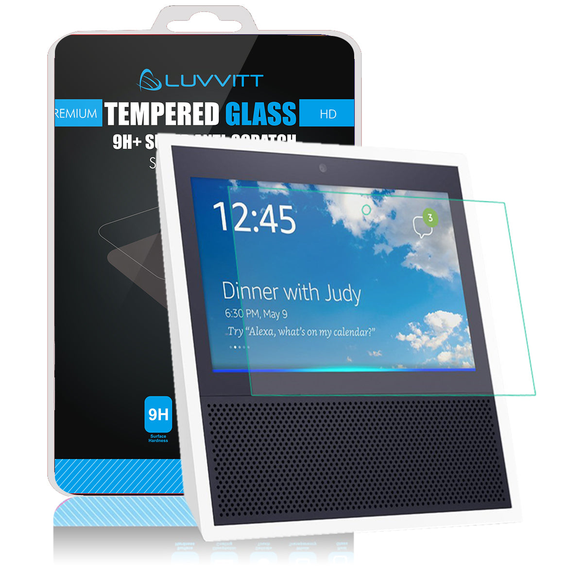 LUVVITT Tempered Glass for Amazon Echo Show - Clear