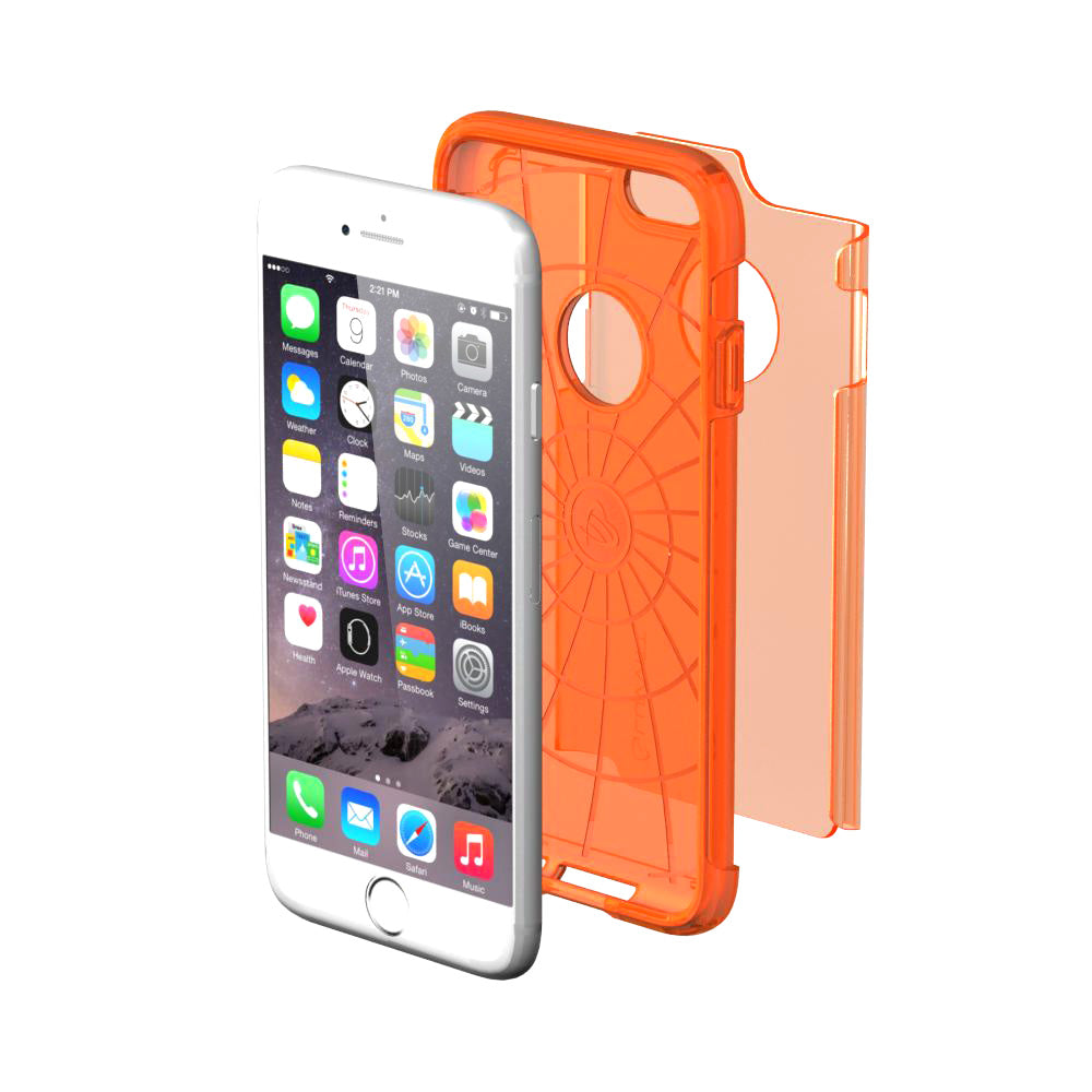 LUVVITT ULTRA ARMOR iPhone 6 / 6S Case | Dual Layer Back Cover - Neon Orange