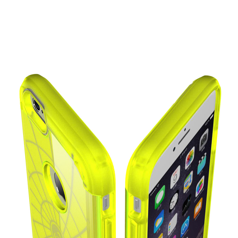 LUVVITT ULTRA ARMOR iPhone 6 / 6S Case | Dual Layer Back Cover - Neon Yellow