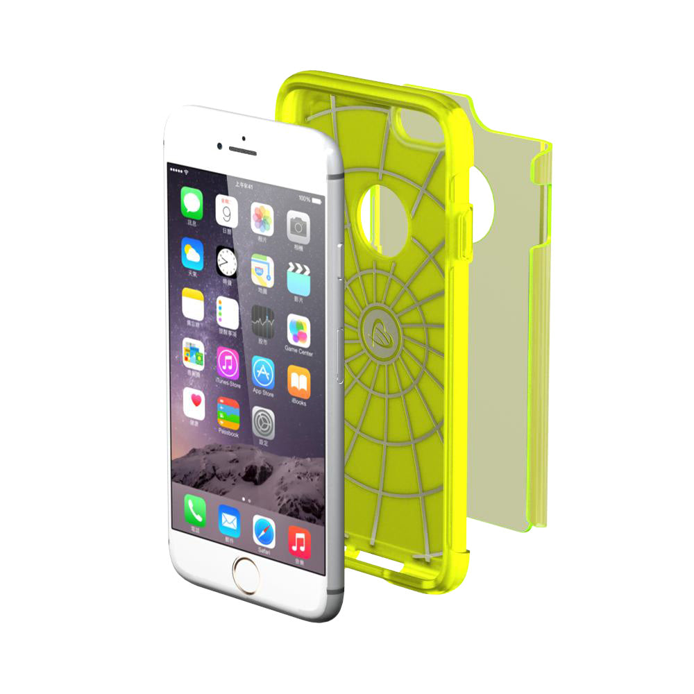 LUVVITT ULTRA ARMOR iPhone 6 / 6S Case | Dual Layer Back Cover - Neon Yellow