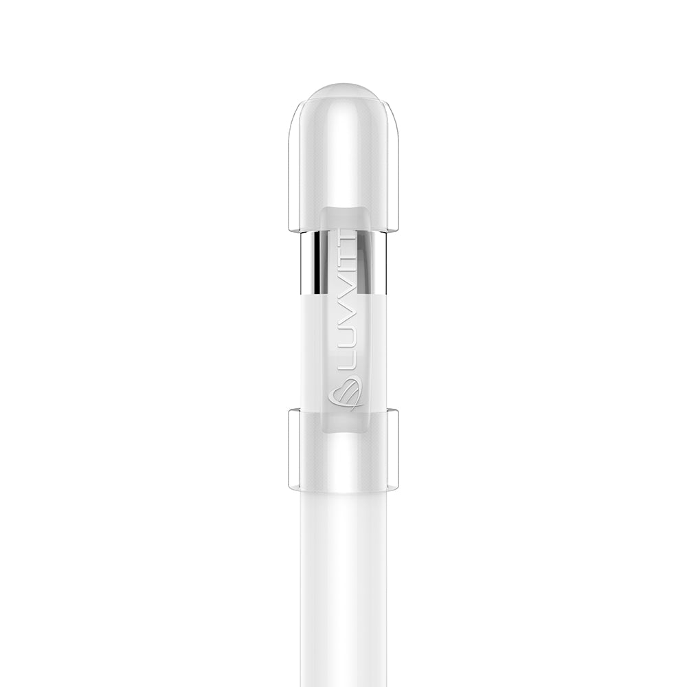 LUVVITT Cap Holder for Apple Pencil Soft Cap Saver / Keeper - Clear