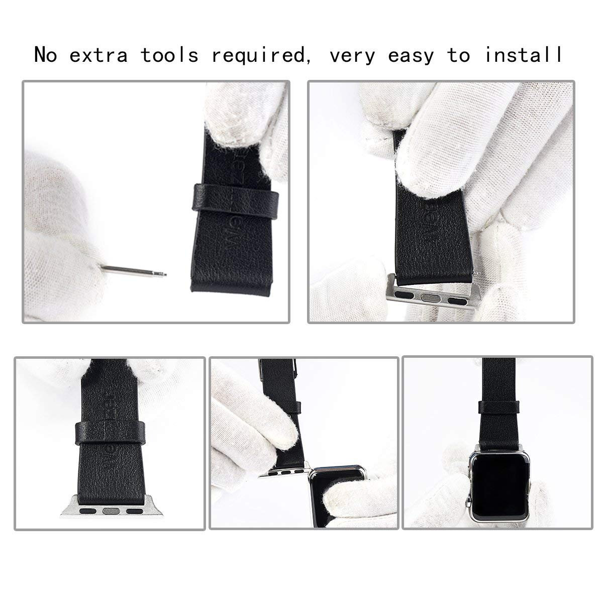 LUVVITT Stainless Steel ADAPTER for Apple Watch 44mm | Adaptor - Silver