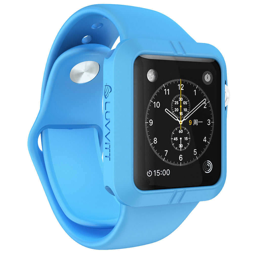 LUVVITT SUPER ARMOR High Performance Flexible Apple Watch Case 42mm - Blue