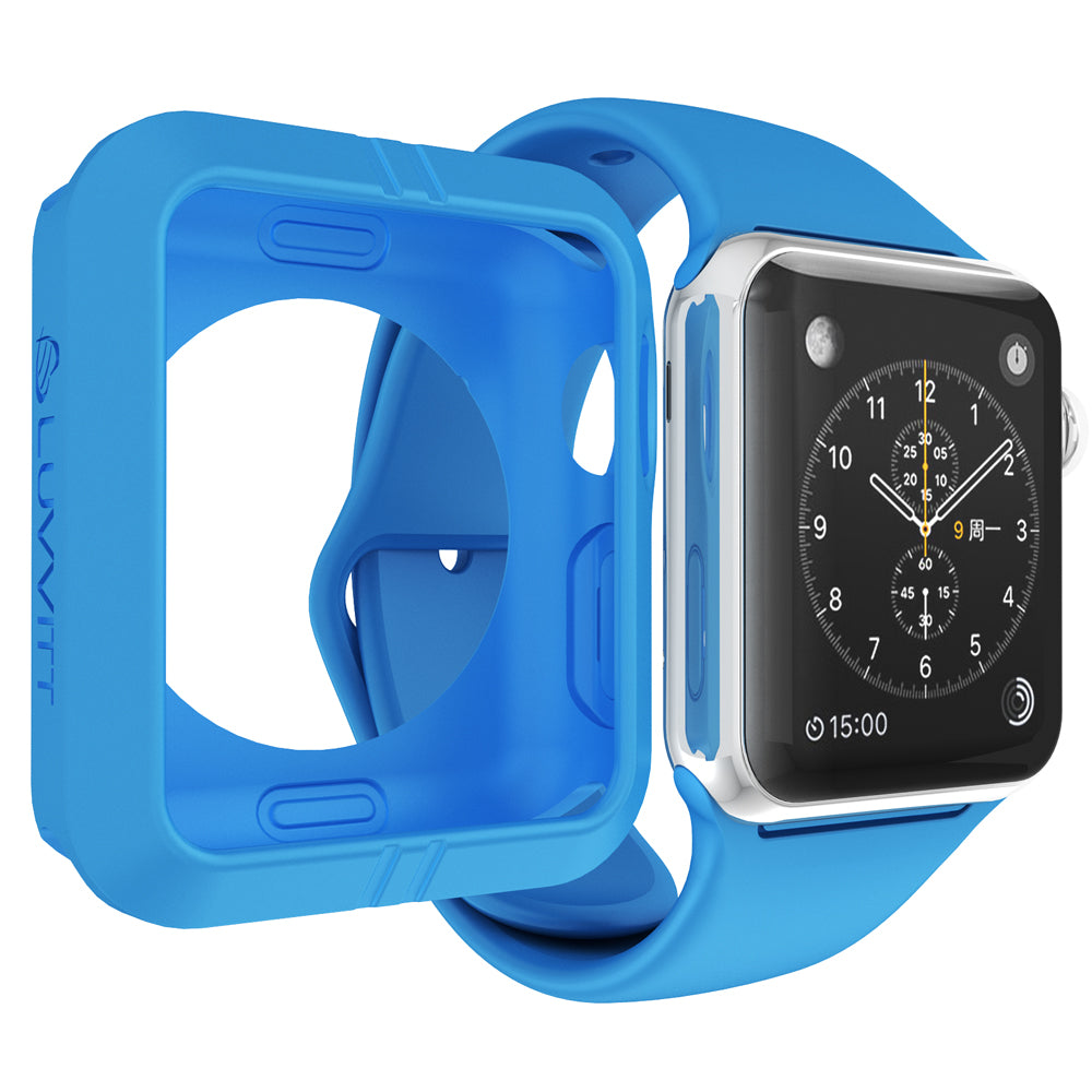 LUVVITT SUPER ARMOR High Performance Flexible Apple Watch Case 42mm - Blue