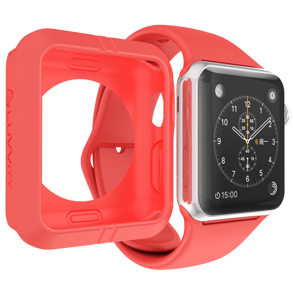 LUVVITT ULTRA ARMOR High Performance Flexible Apple Watch Case 42mm - Pink