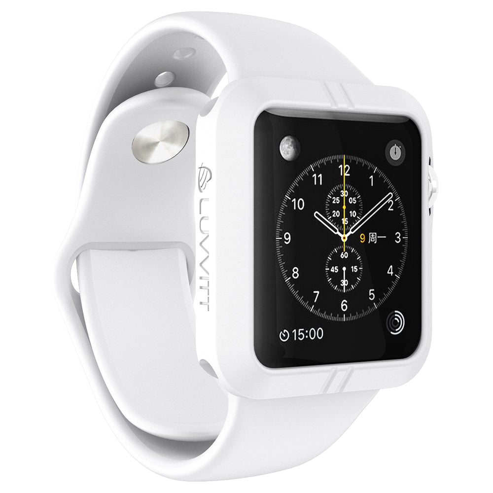 LUVVITT ULTRA ARMOR High Performance Flexible Apple Watch Case 42mm - White