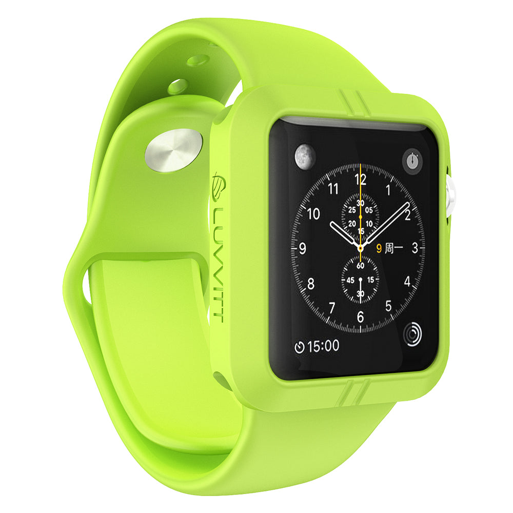 LUVVITT ULTRA ARMOR High Performance Flexible Apple Watch Case 42mm - Green