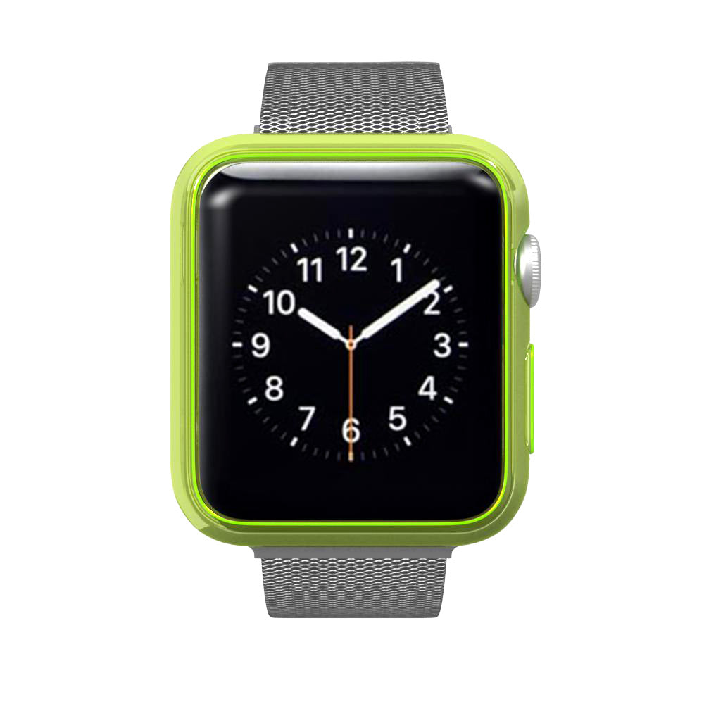 LUVVITT CLARITY Apple Watch Case 42mm - Neon Transparent Yellow