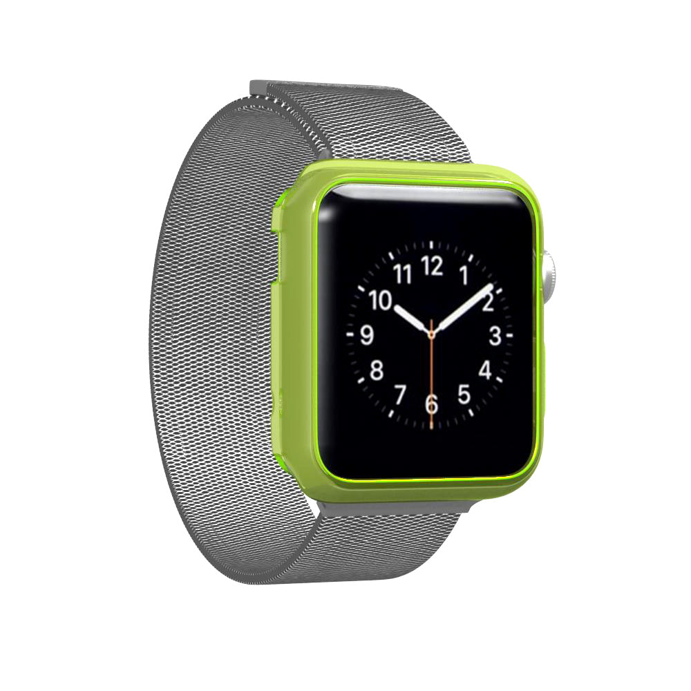 LUVVITT CLARITY Apple Watch Case 38mm - Transparent Neon Yellow/Green