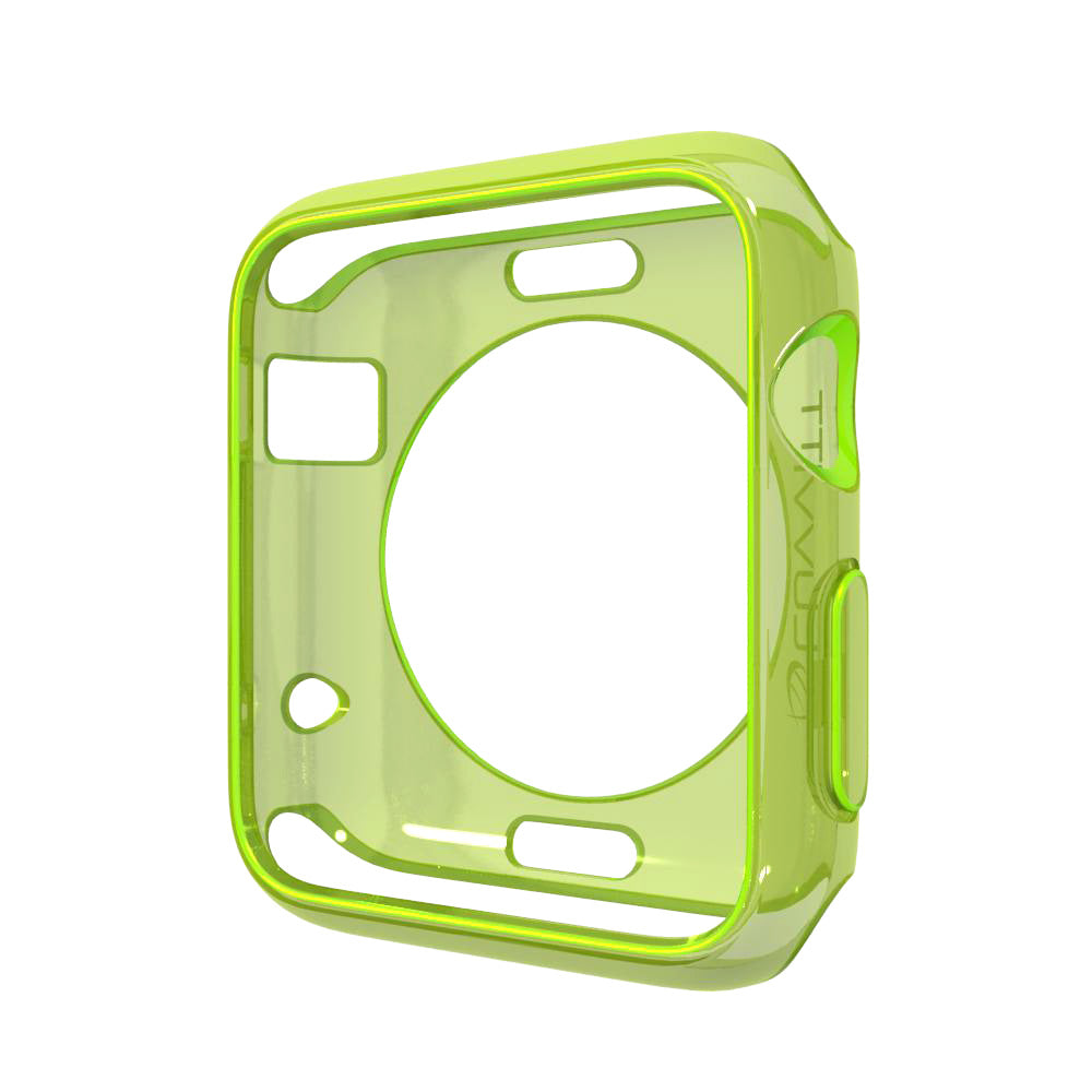 LUVVITT CLARITY Apple Watch Case 42mm - Neon Transparent Yellow