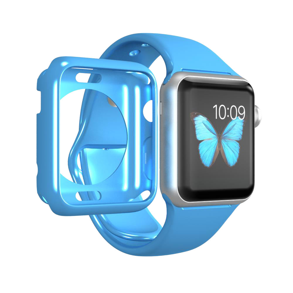 LUVVITT CLARITY Apple Watch Case 42mm - Blue