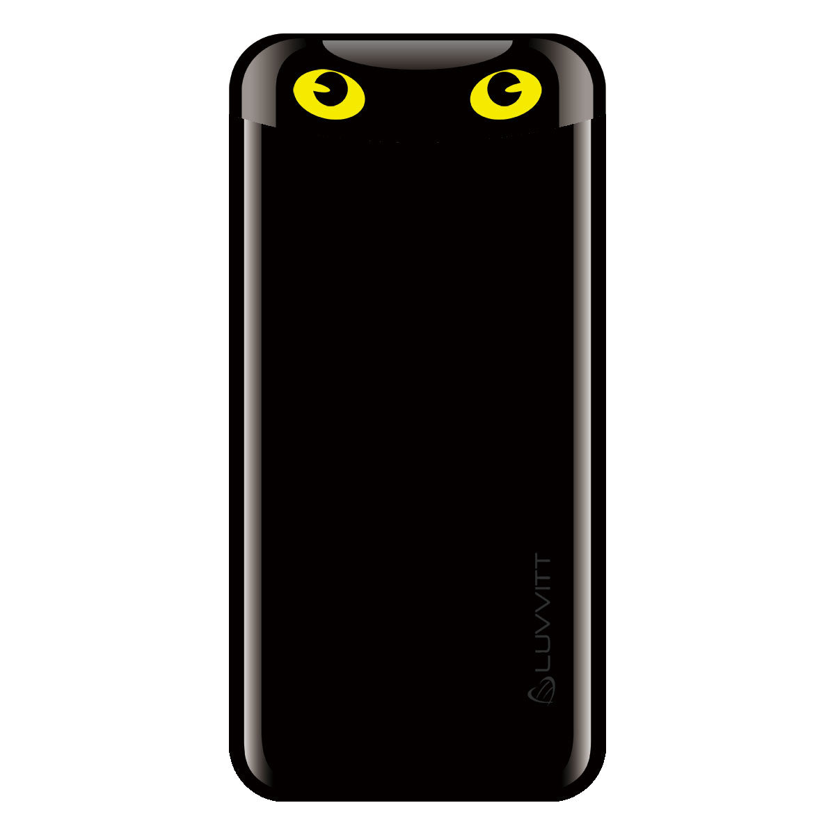 LUVVITT EMOJI Power Bank 6000 mAh Ultra Slim Portable Charger - Black