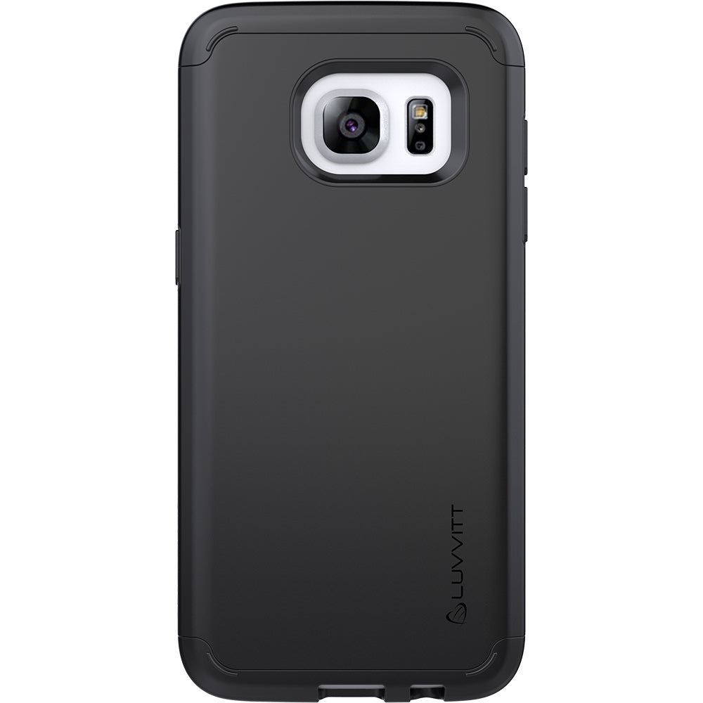 LUVVITT ULTRA ARMOR Dual Layer Galaxy S7 Edge Case - Black