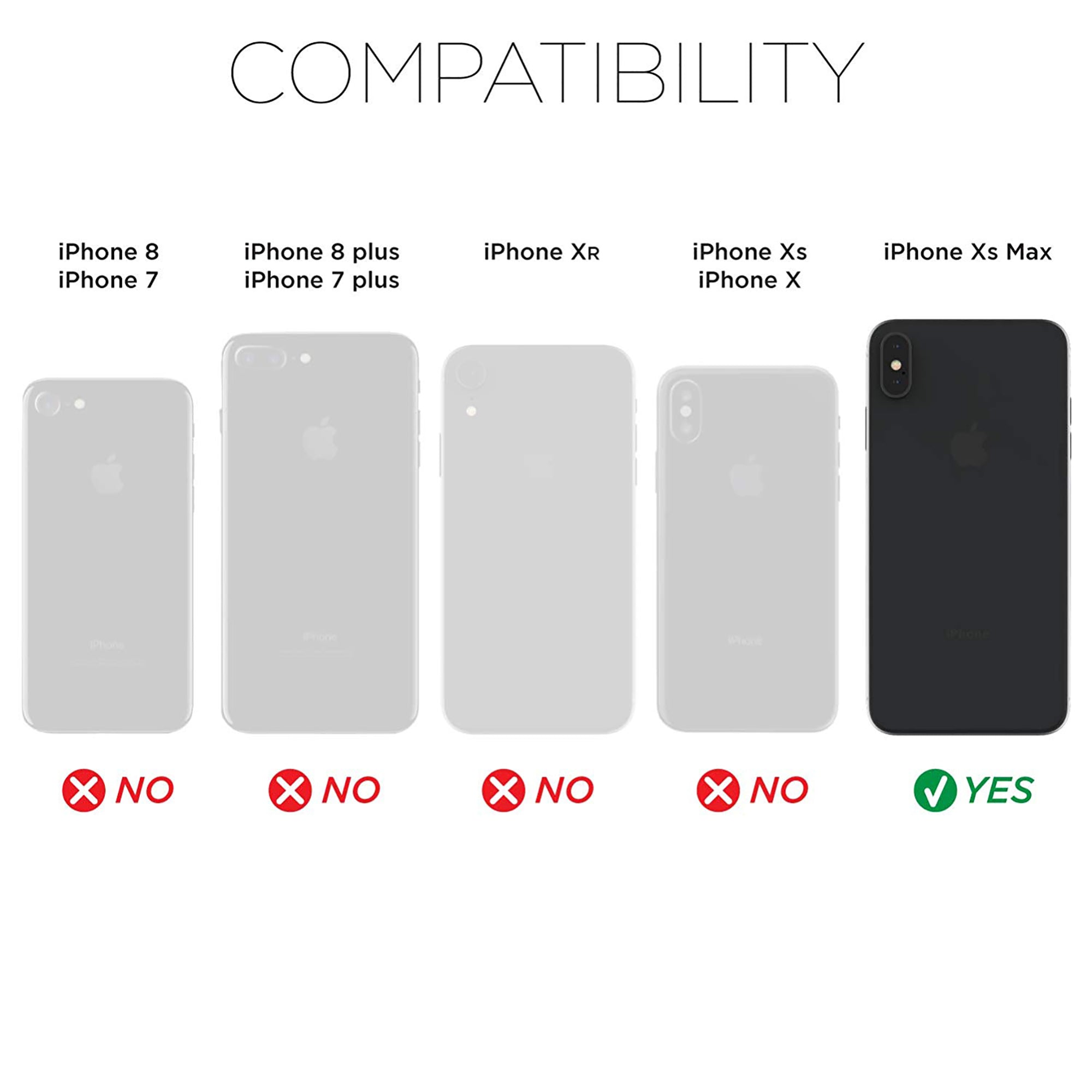Luvvitt Clarity Case for iPhone XS Max TPU Flexible 6.5 inch Screen 2018 - Clear