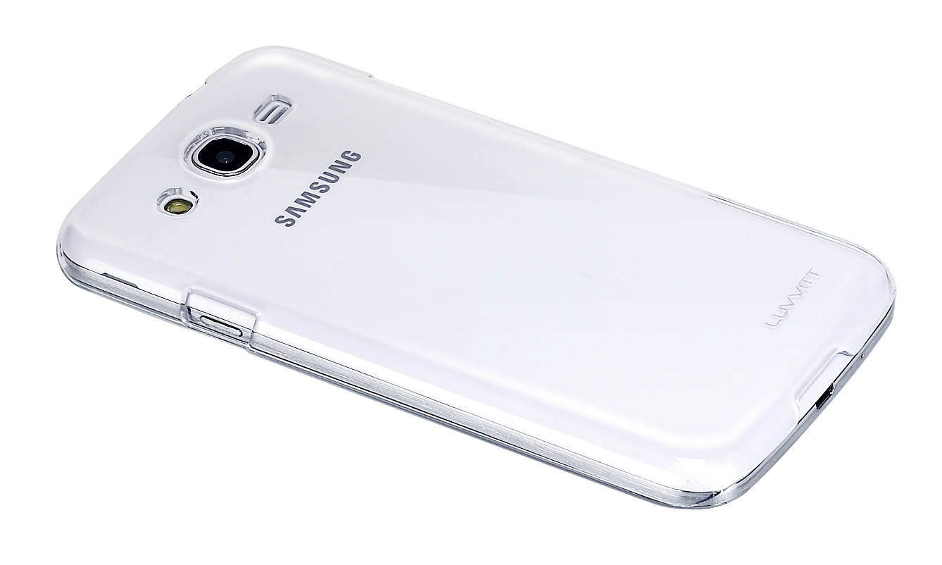 LUVVITT CRISTAL Hard Shell Anti-Scratch Transparent Case for Samsung MEGA 5.8