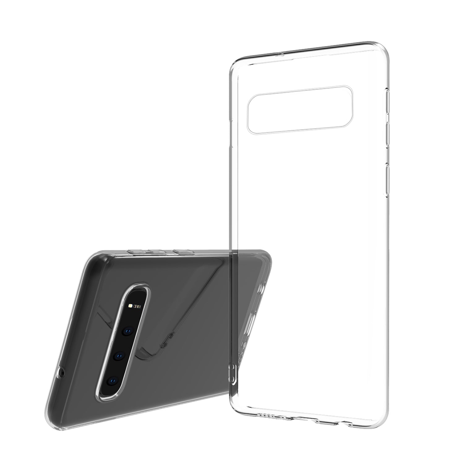 Luvvitt Clarity Case for Galaxy S10 PLUS Slim TPU Flexible Silicone Cover - Clear