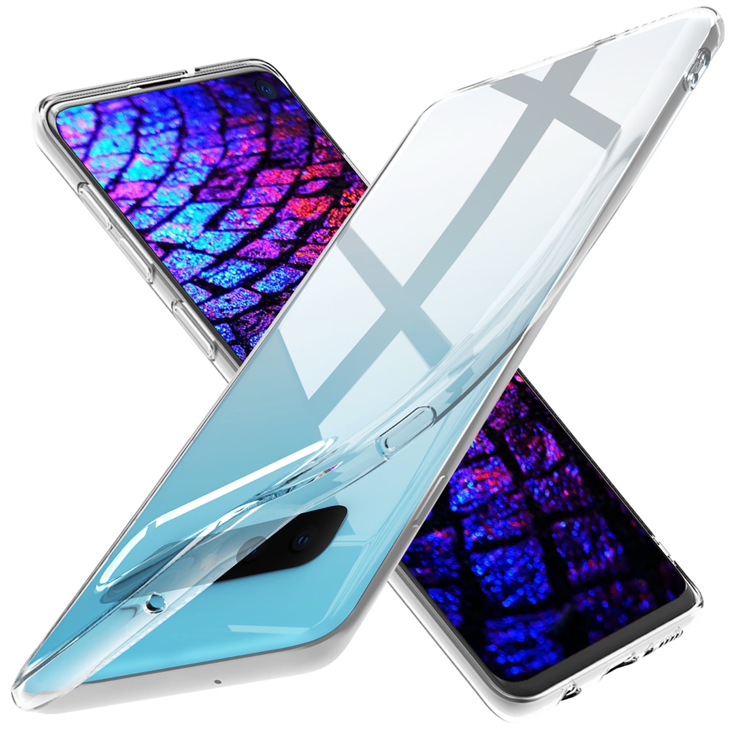 Luvvitt Clarity Case for Galaxy S10 PLUS Slim TPU Flexible Silicone Cover - Clear