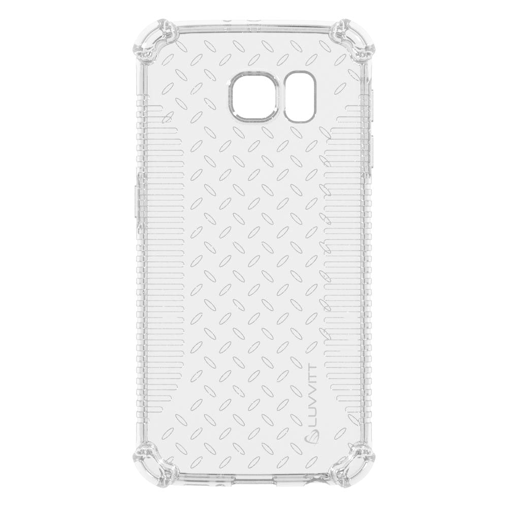 LUVVITT CLEAR GRIP Galaxy S6 EDGE Case | Slim Transparent TPU Case - Clear