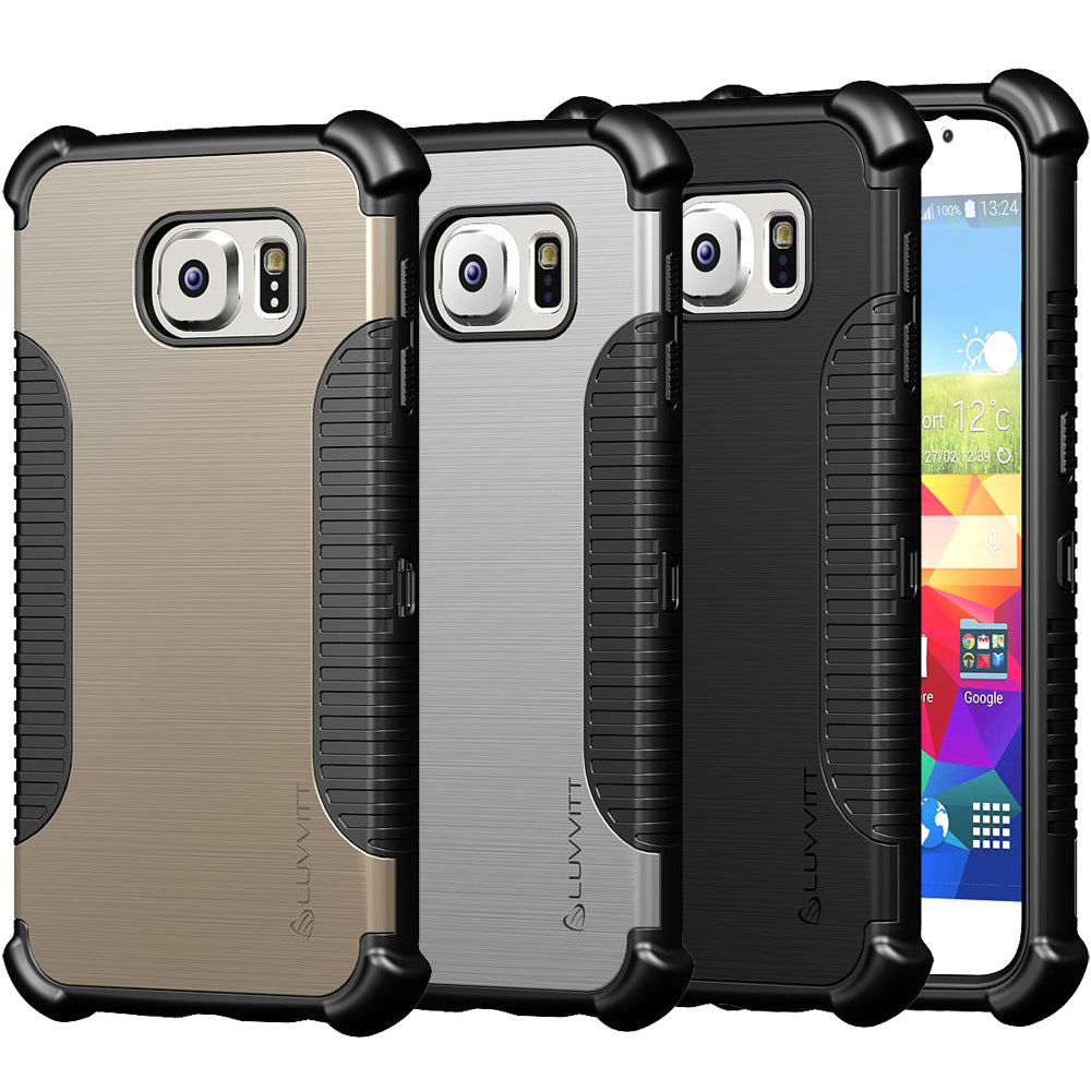 LUVVITT ULTRA ARMOR Galaxy S6 Case - Black / Gold / Silver