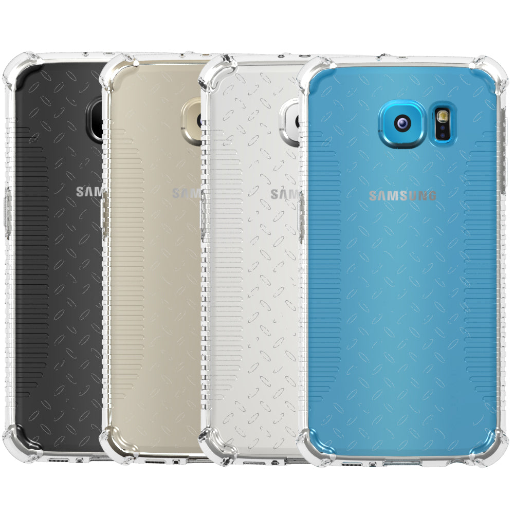 LUVVITT CLEAR GRIP Galaxy S6 EDGE Case | Slim Transparent TPU Case - Clear