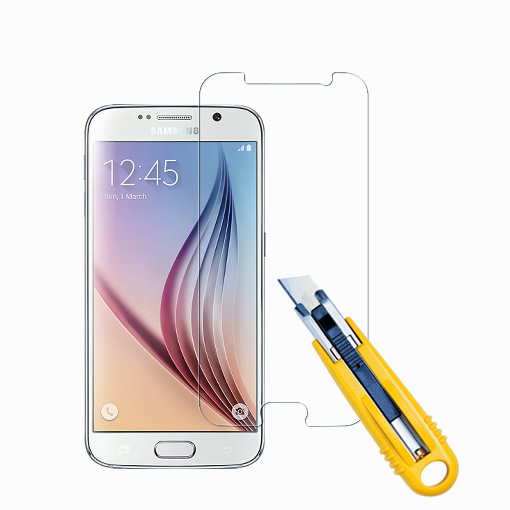 LUVVITT TEMPERED GLASS Screen Protector for Galaxy S6 - Crystal Clear