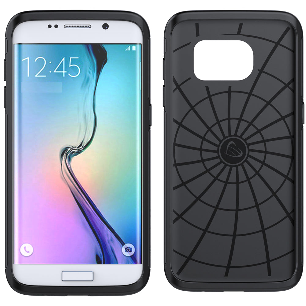 LUVVITT ULTRA ARMOR Dual Layer Galaxy S7 Edge Case - Gold Platinum