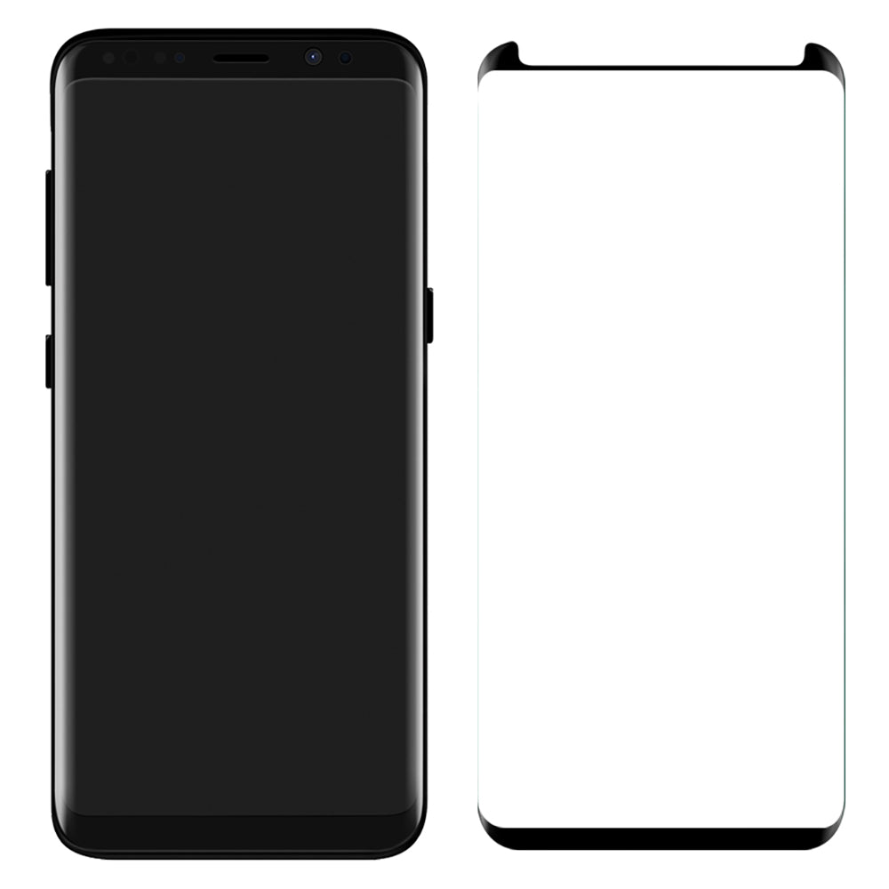 LUVVITT TEMPERED GLASS Case Friendly Screen Protector for Galaxy S8 Plus - Black