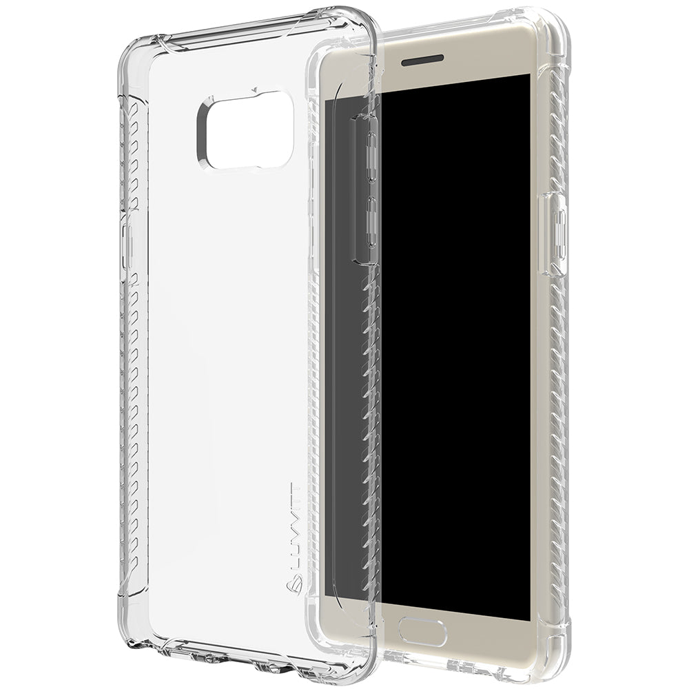 LUVVITT CLEAR GRIP Galaxy Note 7 Case Soft TPU Rubber Back Cover - Crystal Clear