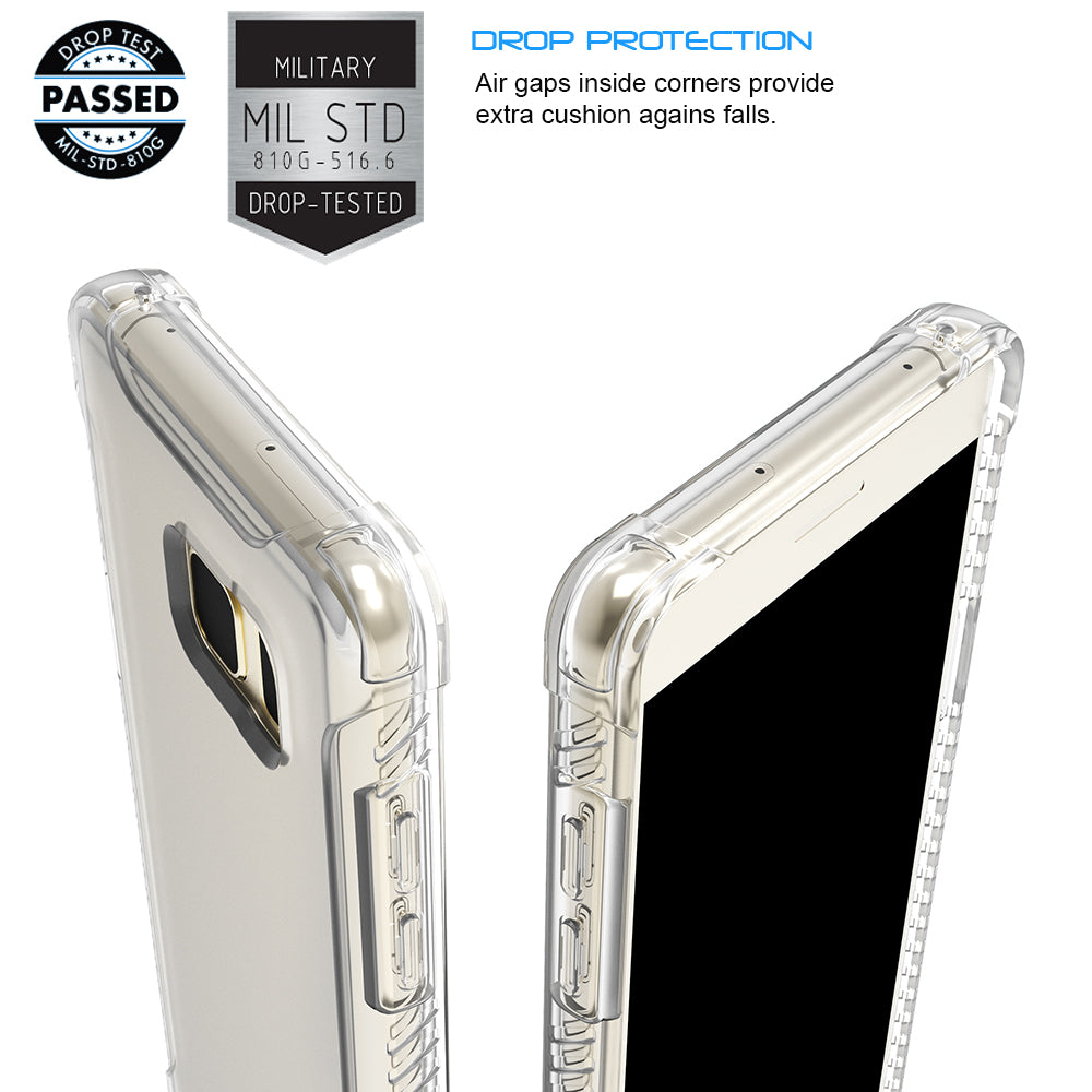 LUVVITT CLEAR GRIP Galaxy Note 7 Case Soft TPU Rubber Back Cover - Crystal Clear