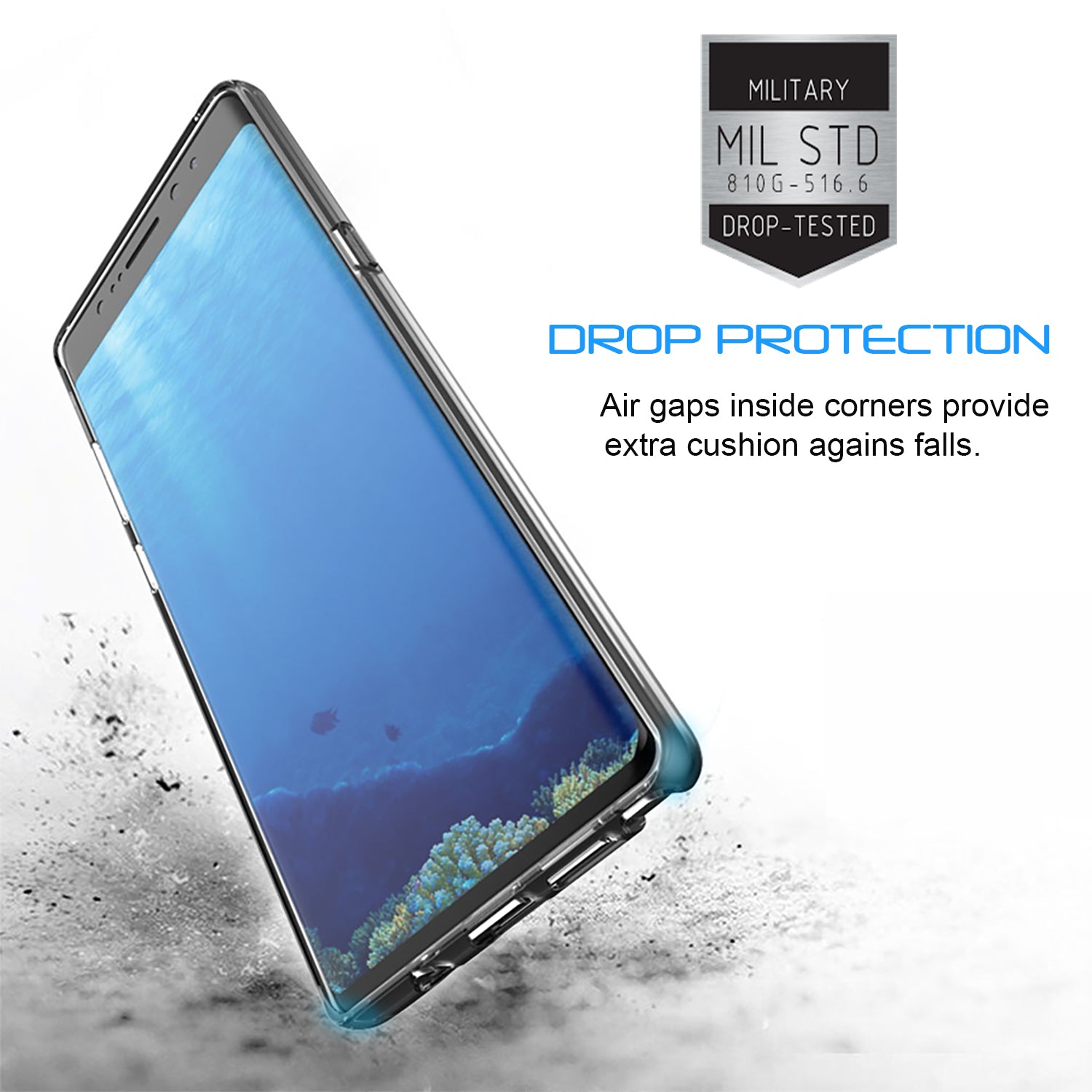 LUVVITT CLEAR VIEW Hybrid Case for Galaxy Note 8 - Crystal Clear