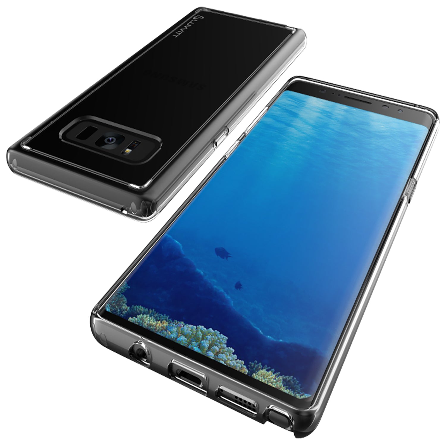 LUVVITT CLEAR VIEW Hybrid Case for Galaxy Note 8 - Crystal Clear