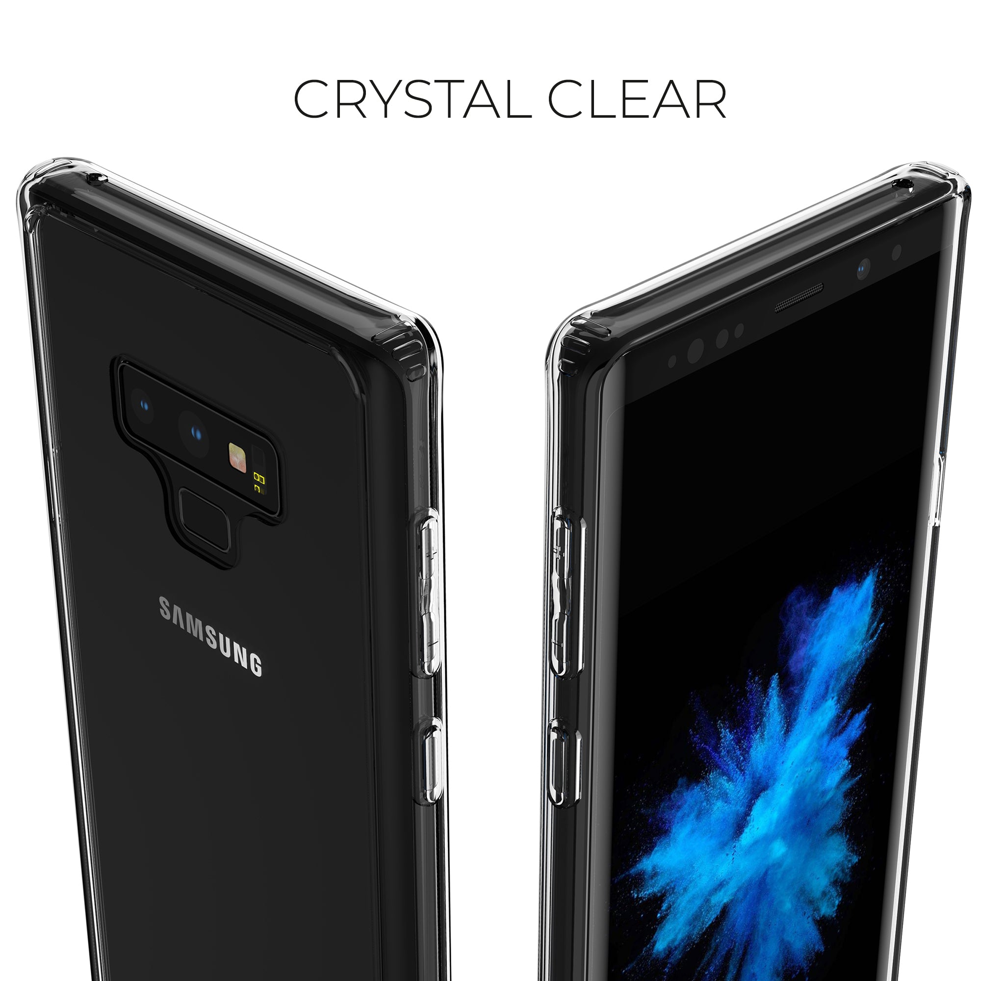 Luvvitt Clear View GLASS Back Case for Galaxy Note 9 - Crystal Clear