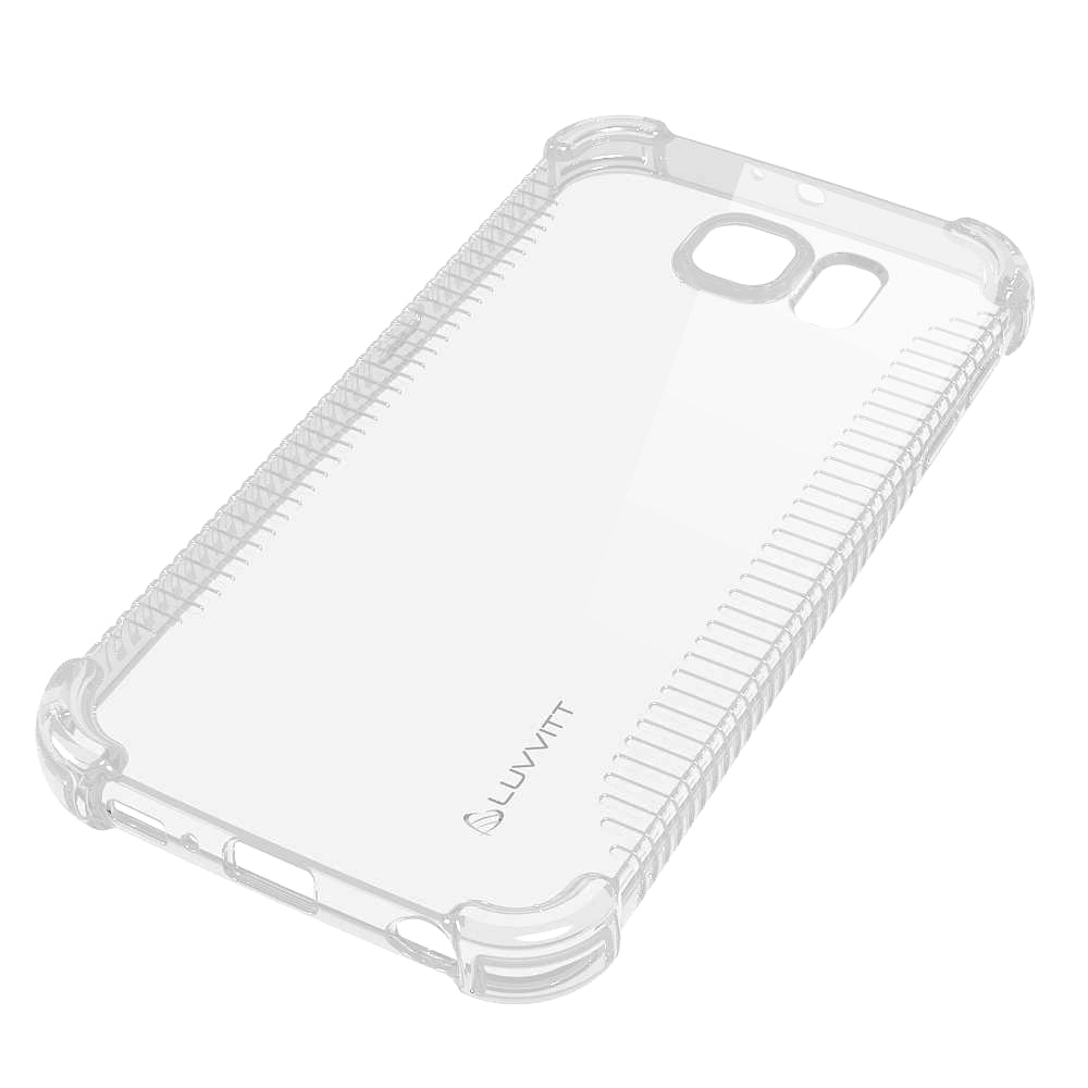 LUVVITT CLEAR GRIP Galaxy S7 Case | Slim Transparent TPU Rubber Case - Clear