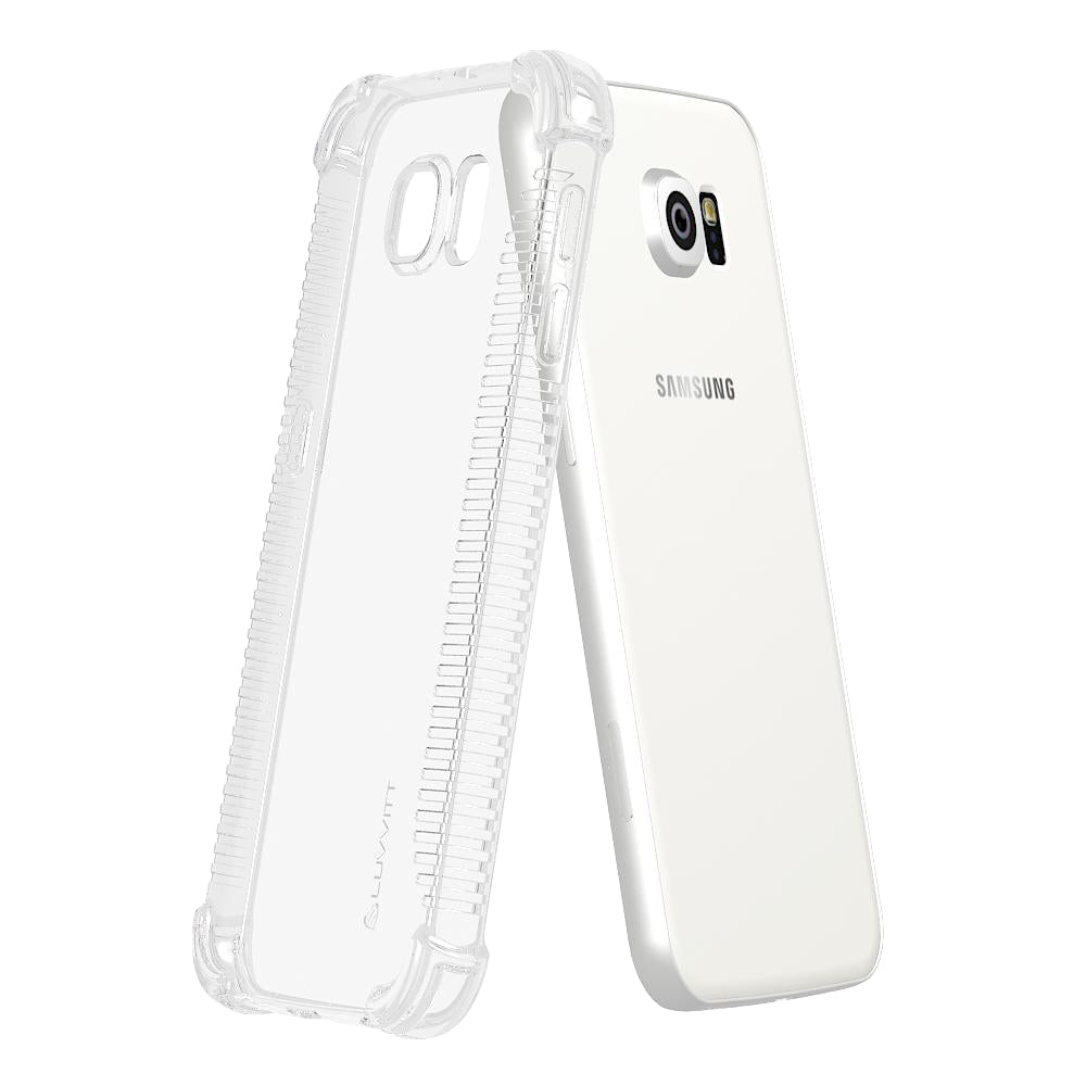 LUVVITT CLEAR GRIP Galaxy S7 Case | Slim Transparent TPU Rubber Case - Clear