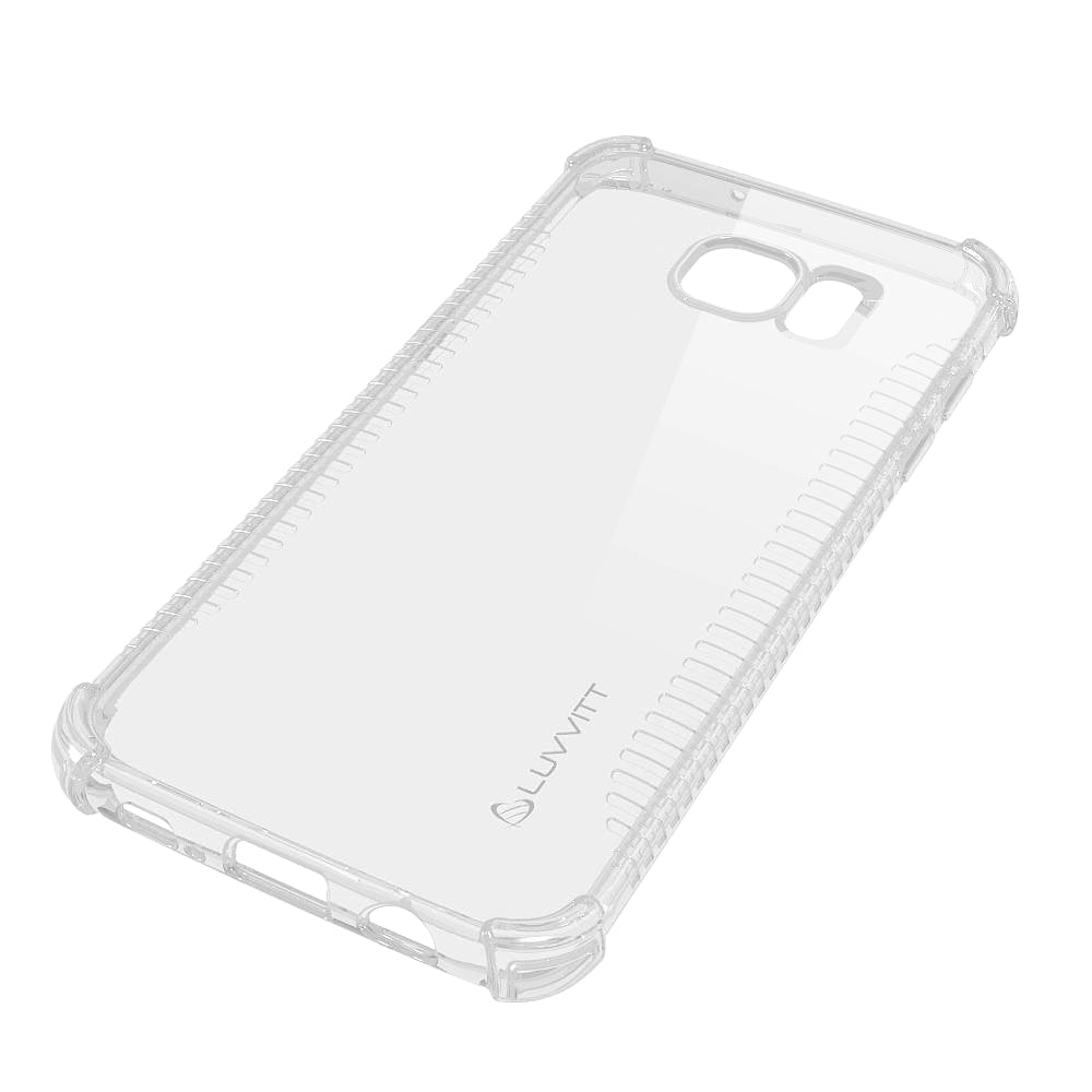 LUVVITT CLEAR GRIP Galaxy S7 Edge Case Slim Transparent TPU Rubber Case - Clear