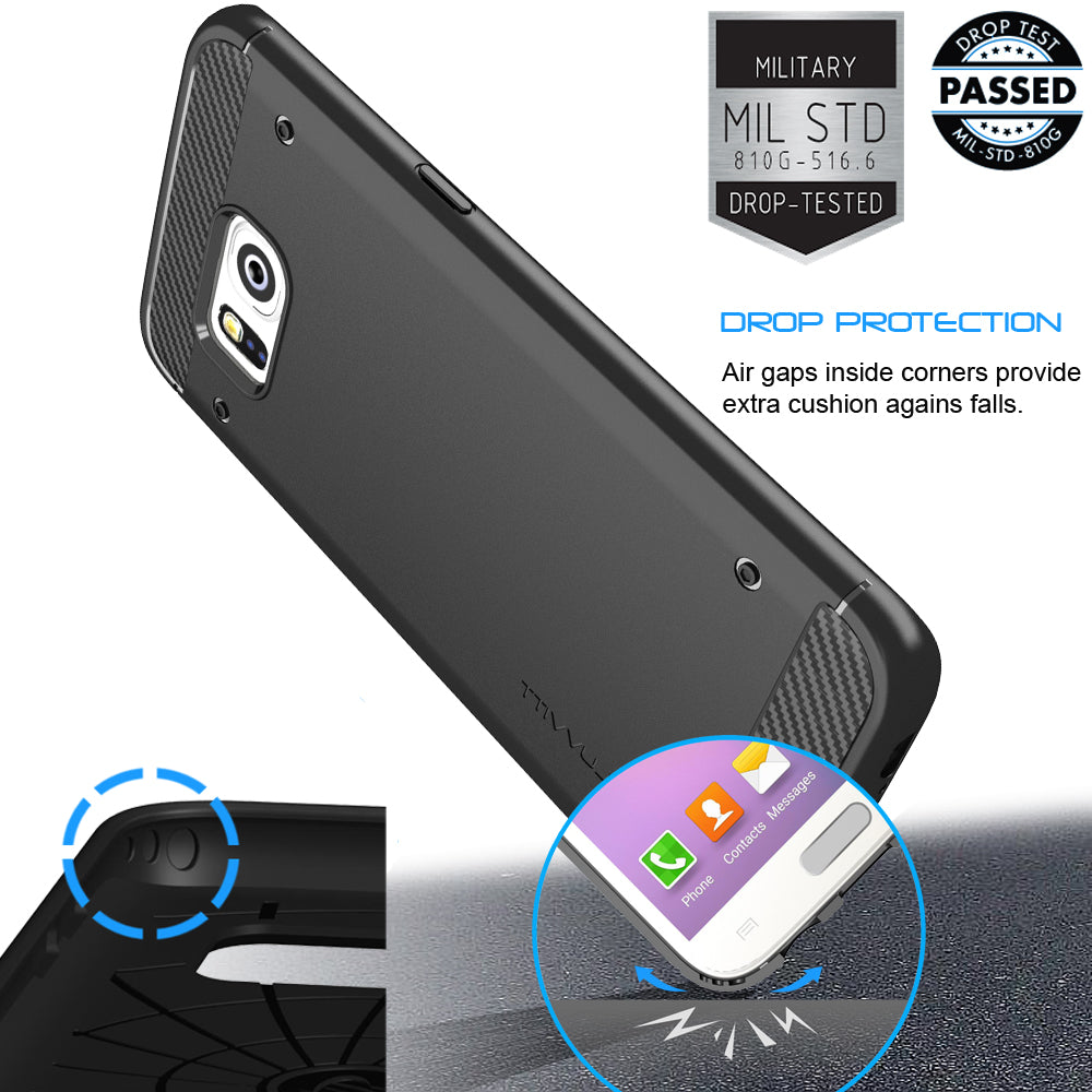LUVVITT SLEEK ARMOR Galaxy S7 Edge Case - Black