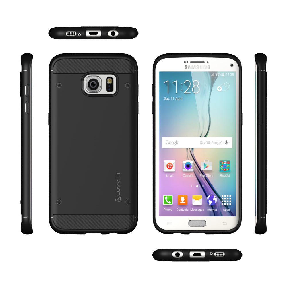 LUVVITT SLEEK ARMOR Galaxy S7 Edge Case - Black