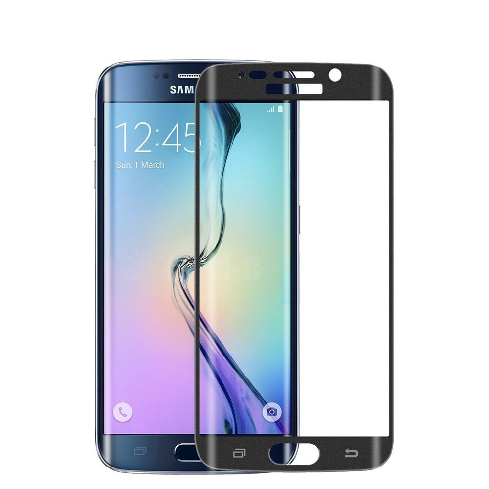 LUVVITT TEMPERED GLASS Screen Protector for Samsung Galaxy S7 Edge - Black Onyx