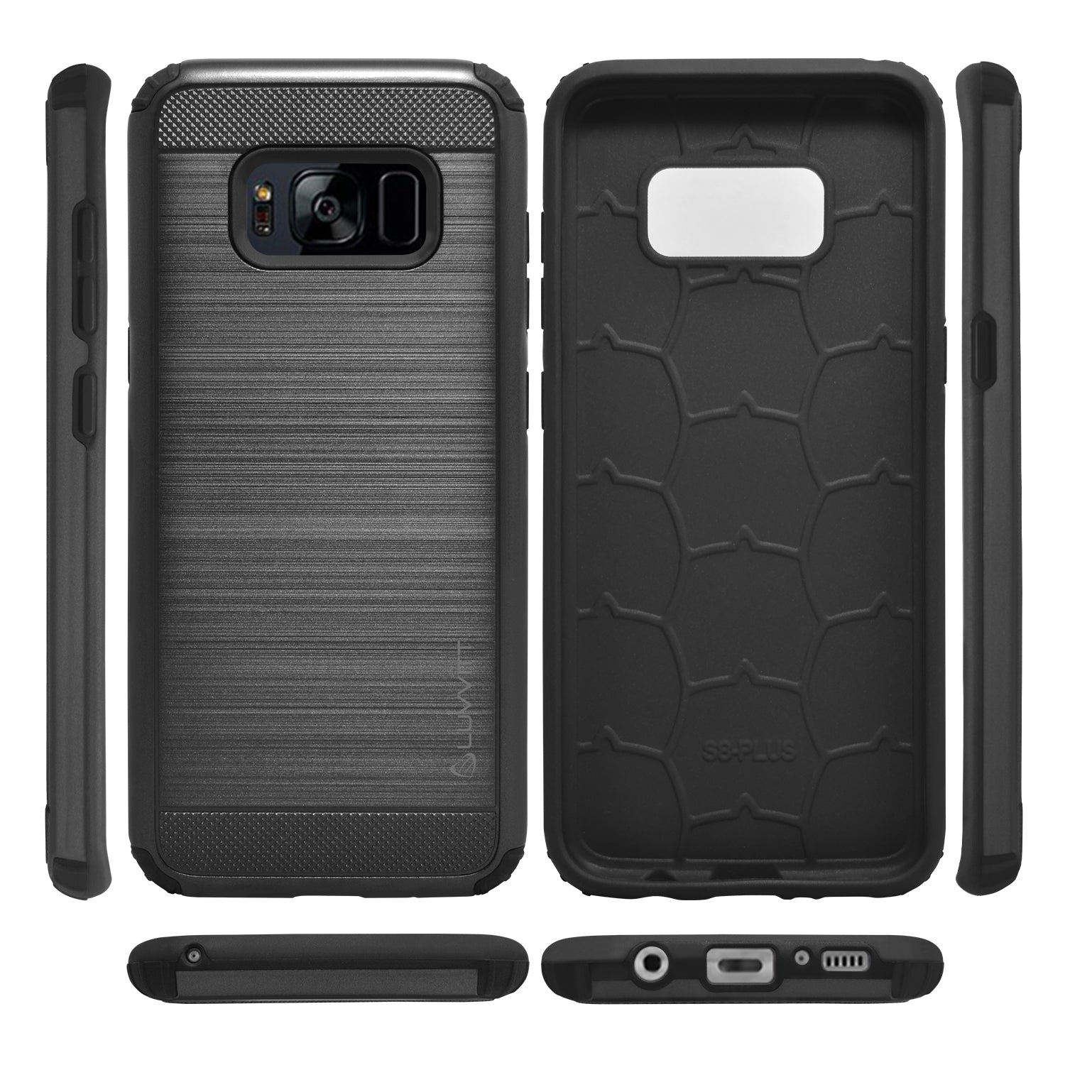 LUVVITT ULTRA ARMOR Dual Layer Shock Proof Case for Galaxy S8 -  Black