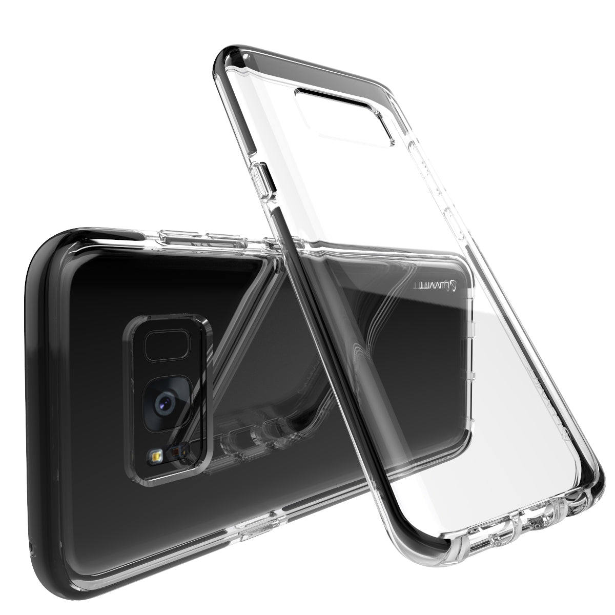 LUVVITT PROOFTECH Case for Galaxy S8 Plus - Clear / Black