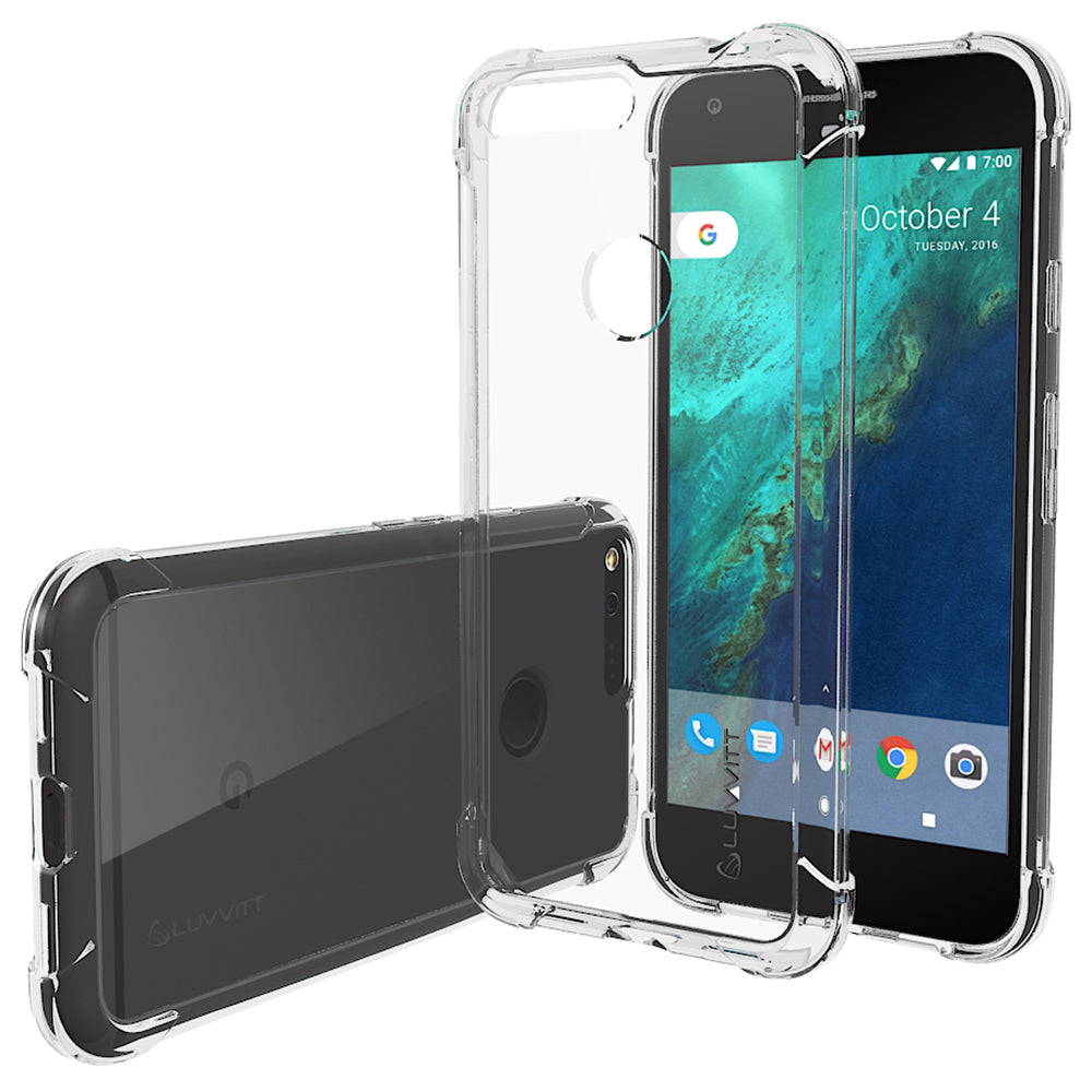 LUVVITT CLEARVIEW Case for Google Pixel XL | Hybrid Back Cover - Crystal Clear