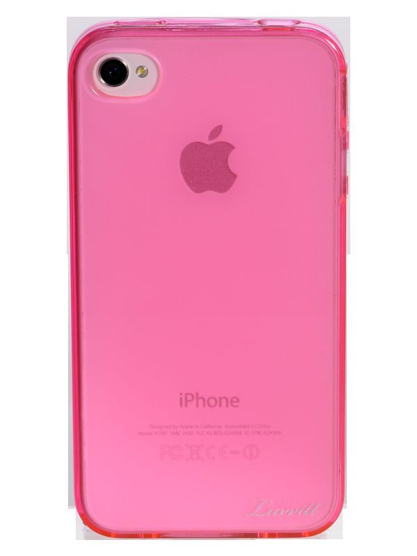 LUVVITT ICE Thermoplastic Soft Case for iPhone 4S Transparent Pink