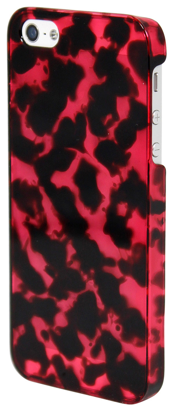 LUVVITT CRYSTAL VIEW Hard Shell Back Hard Case for iPhone 5 / 5S - Pink Tortoise