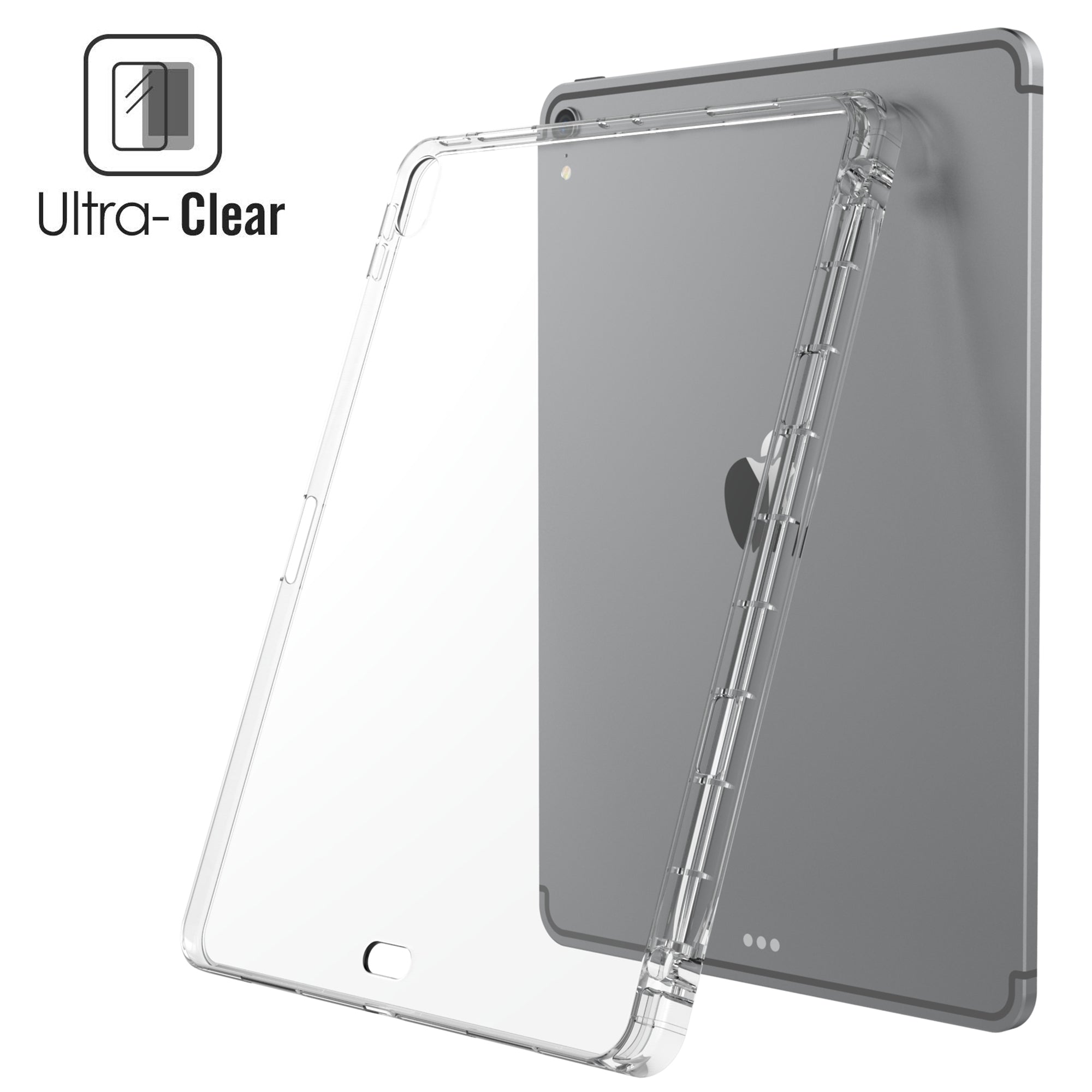 Luvvitt iPad Pro 11 Case with Pencil Holder TPU Slim Flexible Cover 2018
