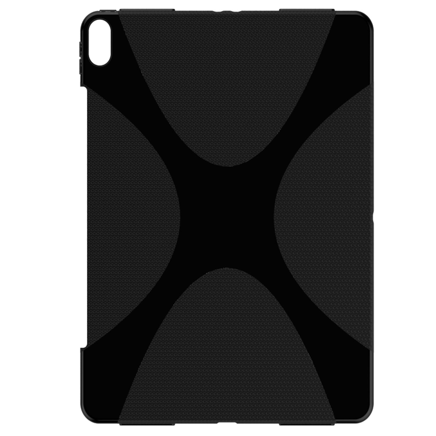 Luvvitt iPad Pro 12.9 Case X Design Wireless Compatible Flexible TPU Cover Black
